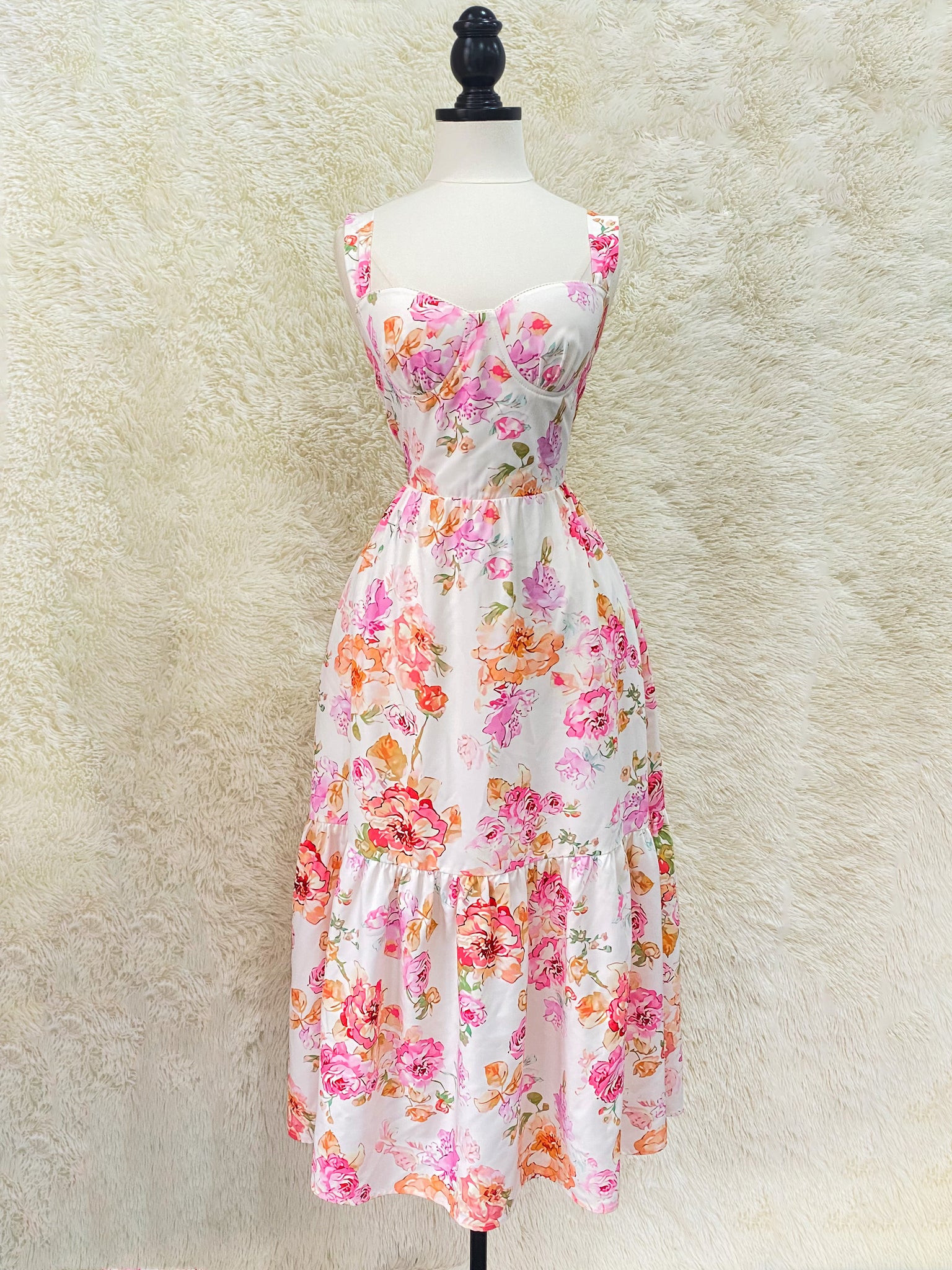 Floral Midi Sundress with Pockets